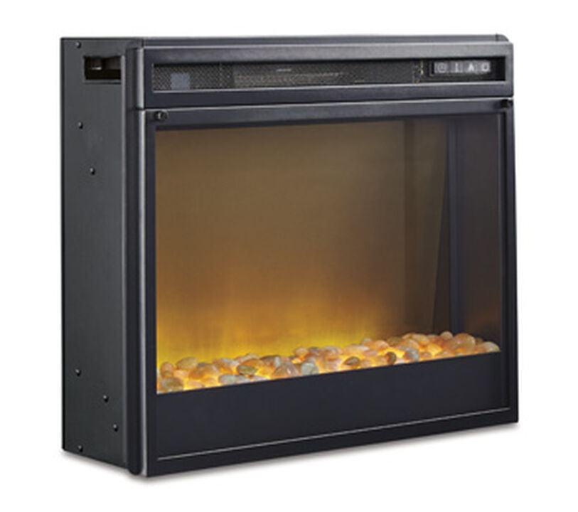 Entertainment Accessories Fireplace Insert Glass/Stone