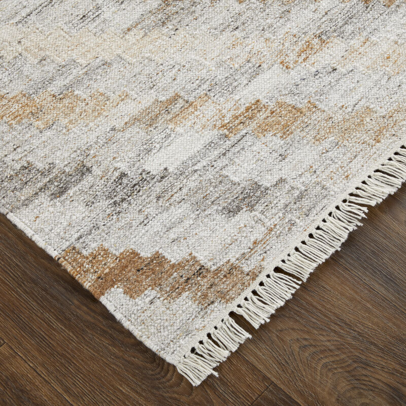 Beckett 0724F Ivory/Gray/Tan 5' x 8' Rug