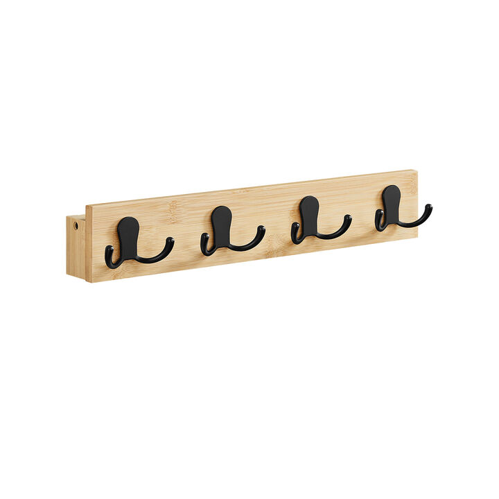 Wall-Mounted Coat Rack for Space-Saving Entryway Organization