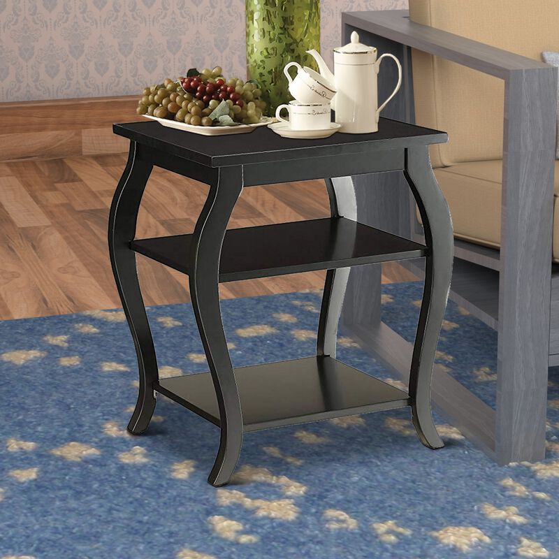 Becci End Table, Black-Benzara