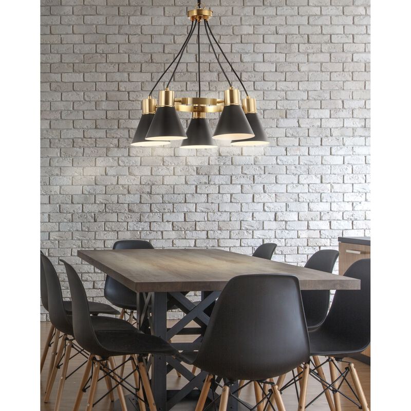 Markle 5-Light Metal LED Chandelier