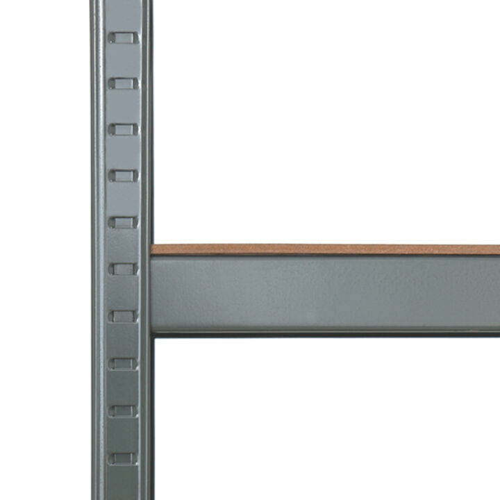 Durable 5-Tier Powder Coated Storage Rack, Heavy-Duty Organizing Shelf for Home Use