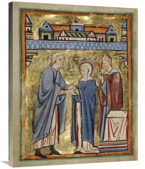 The Marriage of the Virgin-Canvas Art-28x35