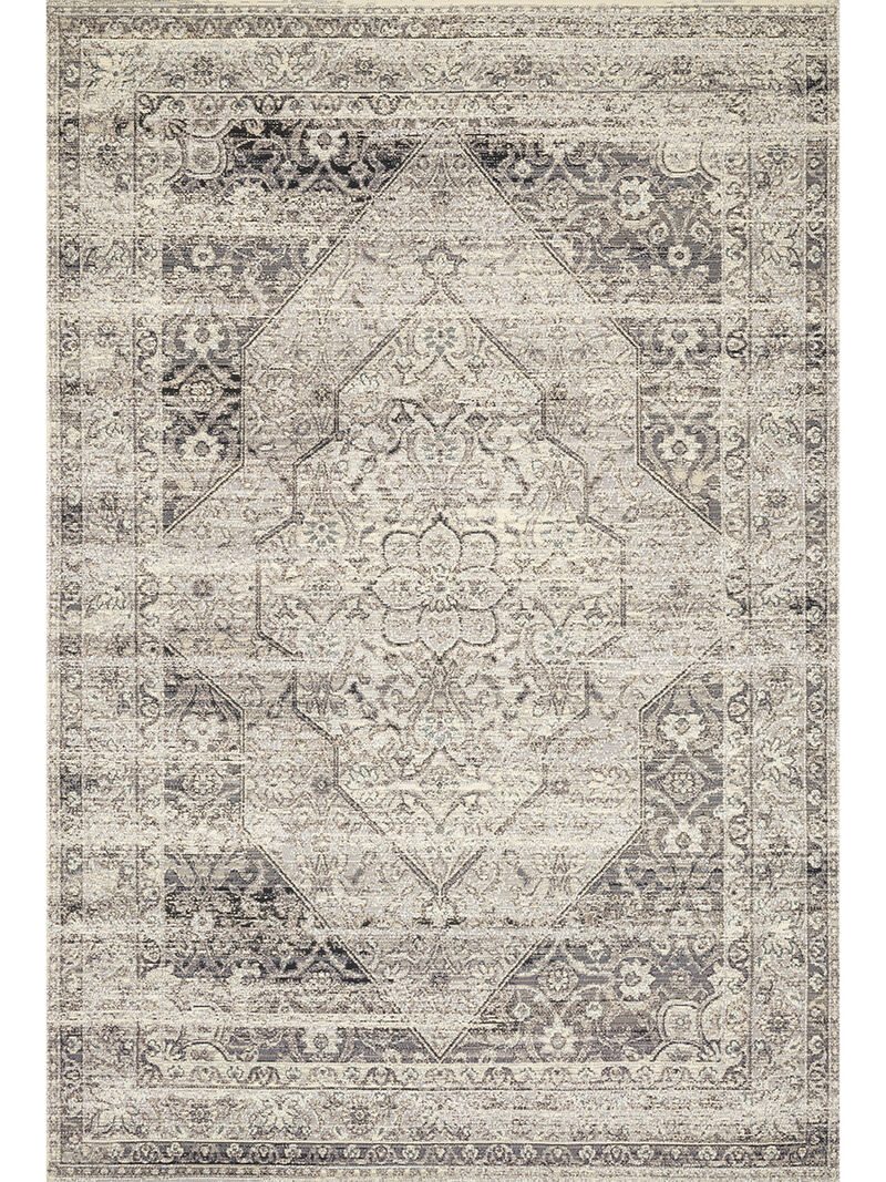 Mika MIK12 Stone/Ivory 3'11" x 5'11" Rug