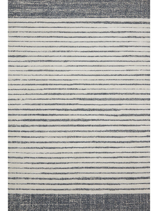 Hagen HAG01 White/Ocean 3'7" x 5'7" Rug