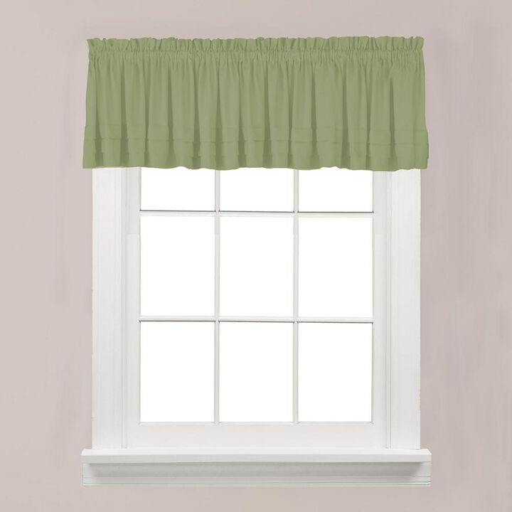 Saturday Knight Ltd Holden High Quality Stylish Soft And Clean Look Window Valance - 58x13", Smoke