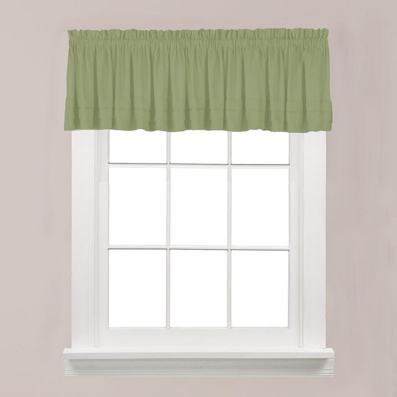 Saturday Knight Ltd Holden High Quality Stylish Soft And Clean Look Window Valance - 58x13", Smoke