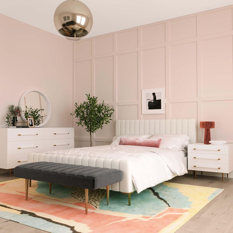 Trident Black 6 Drawer Dresser