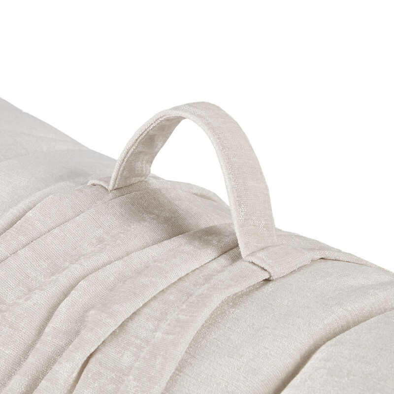 Gracie Mills Lucien Chenille Lightweight Long Lounger Floor Pillow Cushion