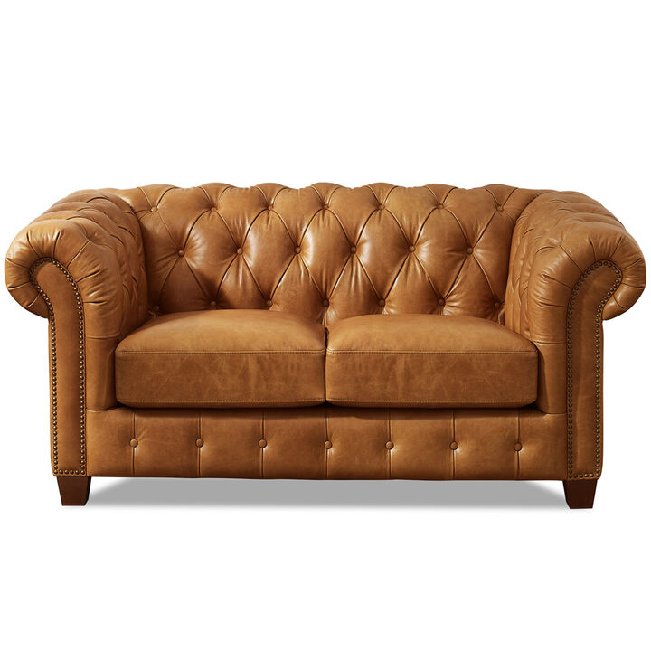 Kingston Top Grain Leather Loveseat