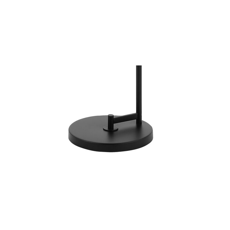 Axel Iron/Seeded Glass Farmhouse Industrial LED Floor Lamp