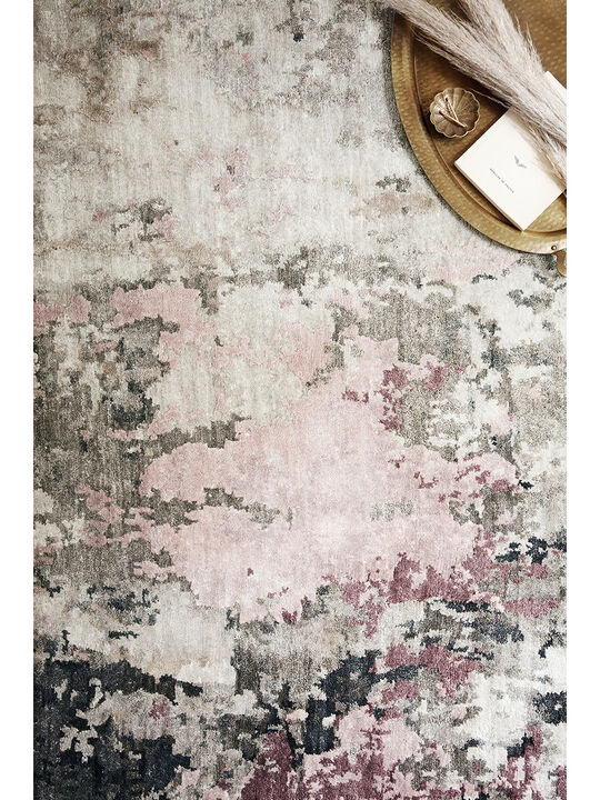 Elixir EH09 Grey/Amethyst 18" x 18" Sample Rug