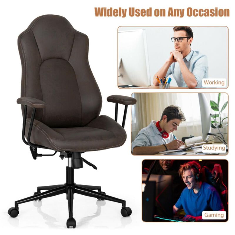 Hivvago High Adjustable Back Executive Office Chair with Armrest