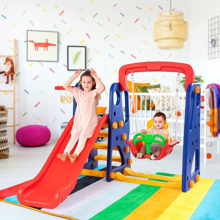 3-in-1 Junior Children Climber Slide Playset