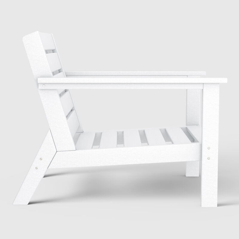 WestinTrends Outdoor Patio HDPE Deep Seating Armchair (Set of 2)