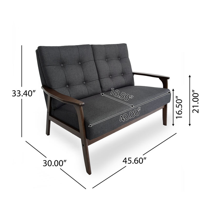 Merax Tufted Loveseat Sofa Accent Sofa