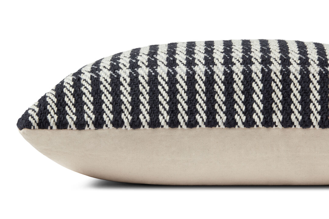 Jesse PMH0058 Charcoal/Ivory 13''x21'' Cover Only by Magnolia Home by Joanna Gaines x Loloi