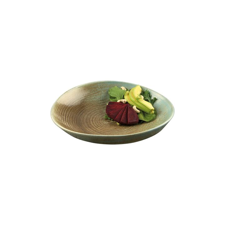 Coral dia.11.5" h:2.5" 55 oz. Round Decorated Porcelain Bowl