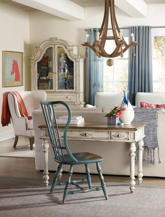 Sanctuary Spindle Side Chair in Blue