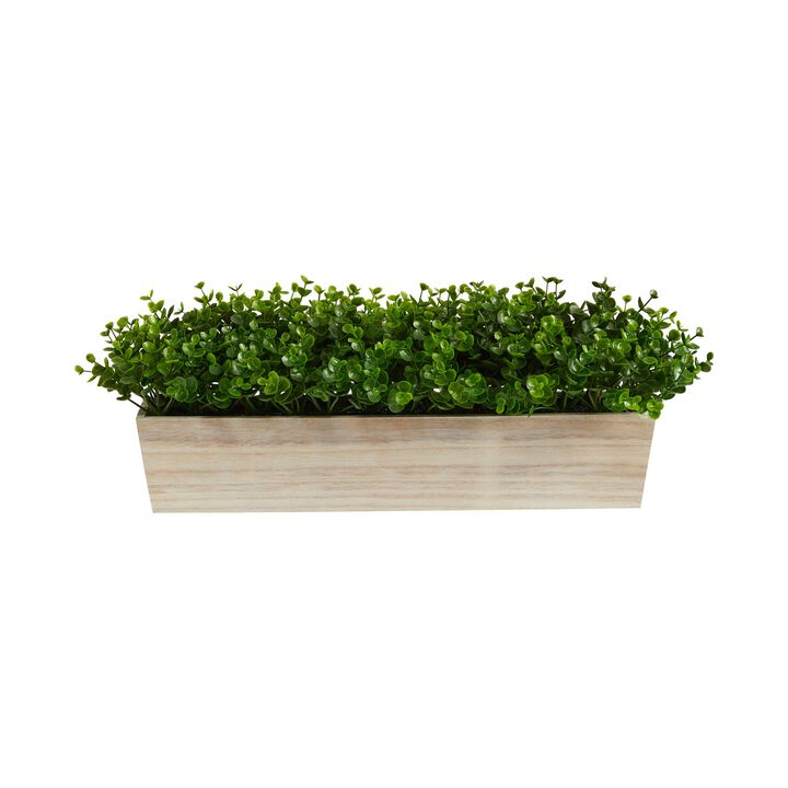 Hivvago 19" Eucalyptus Artificial Plant in Decorative Planter