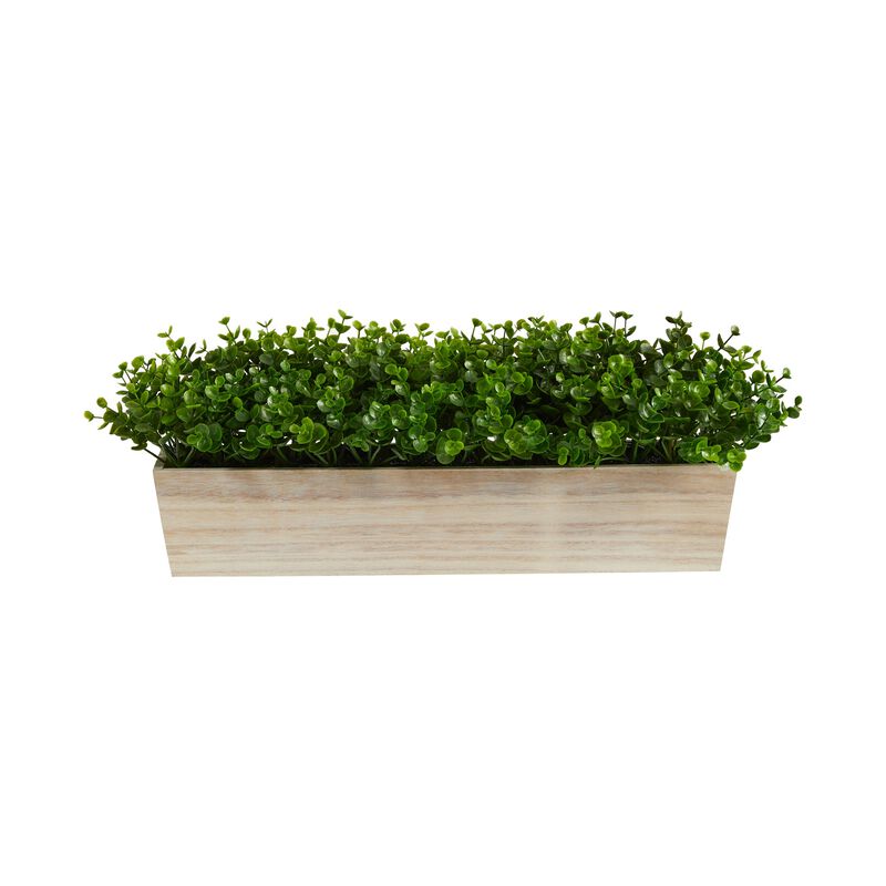 Hivvago 19" Eucalyptus Artificial Plant in Decorative Planter