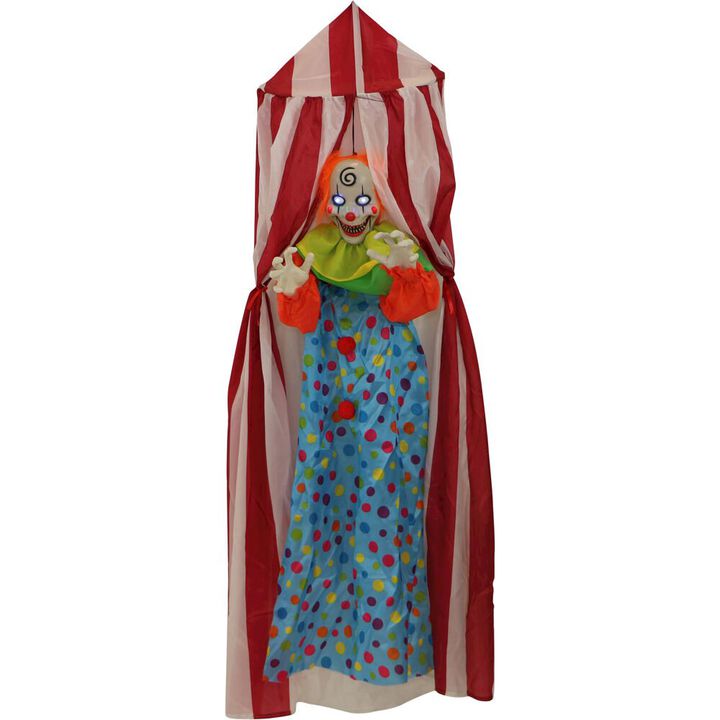 Haunted Hill Farm 79 Hanging Clown with Lights&Sounds