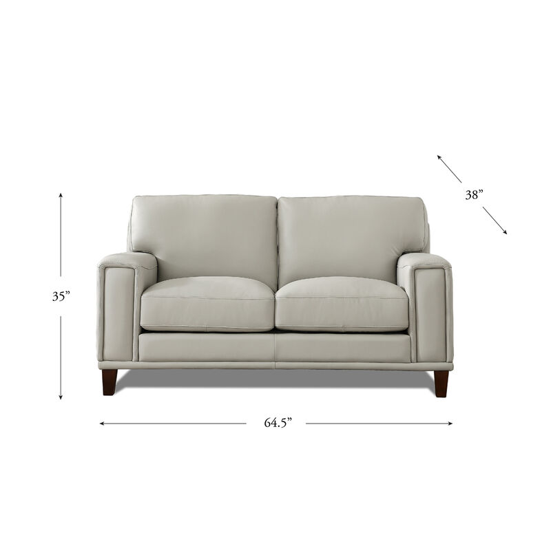 Hayward Top Grain Leather Loveseat