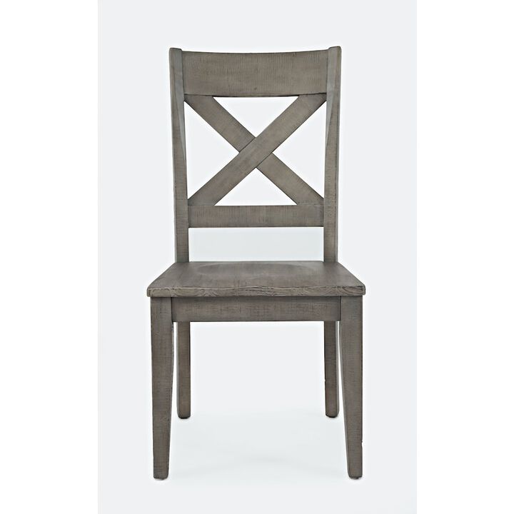 Jofran Outer Banks Reclaimed Pine X-Back Chair (Set of 2)