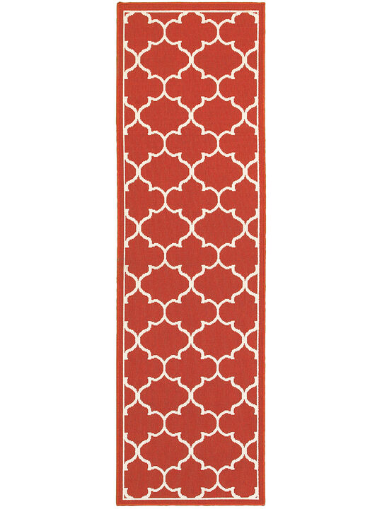 Meridian 1'10" x 2'10" Red Rug