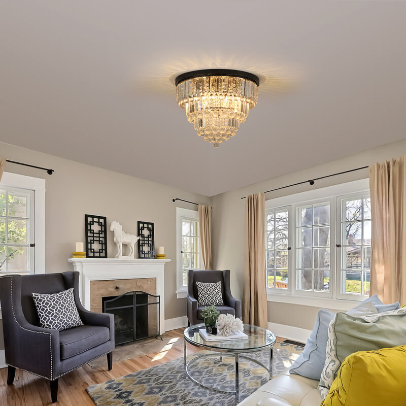 Modern Black Crystal Chandeliers for Every Room