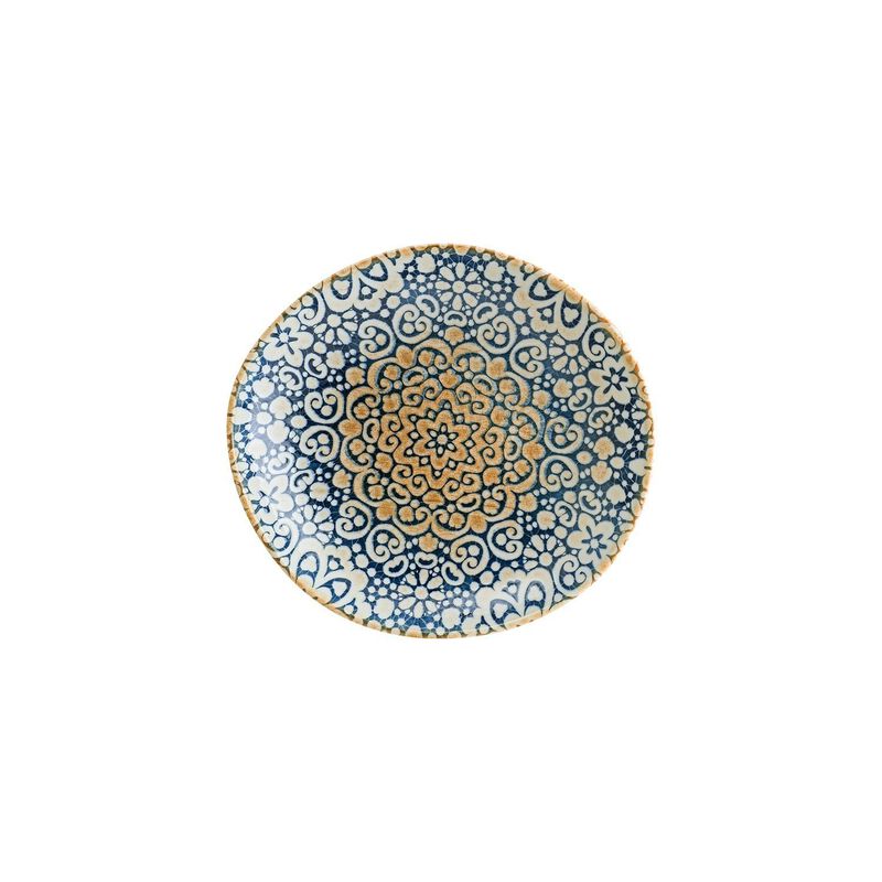 Alhambra 10.25" x 9.5" x h:2.5" 36 oz. Organic Decorated Porcelain Bowl