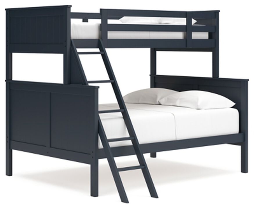 Nextonfort Blue Twin Over Full Bunk Bed