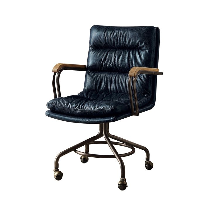 Metal & Leather Executive Office Chair