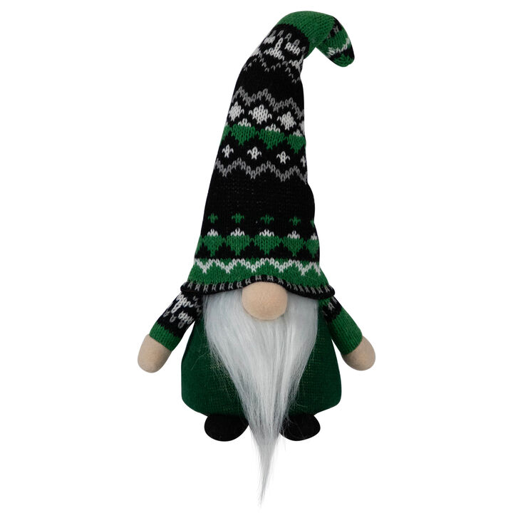 LED Lighted St. Patrick's Day Gnome - 11.5" - Green