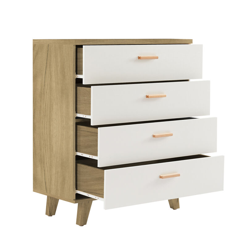 Drawer Dresser Cabinet Bar Cabinet, Storge Cabinet, Solid Wood Handles And Foot Stand, Wood