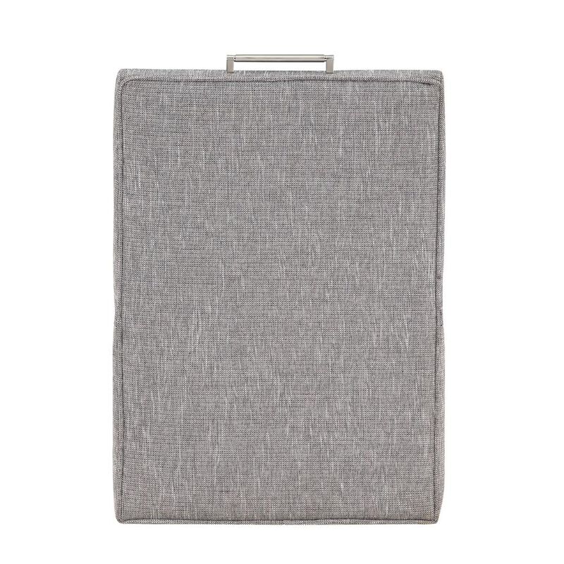 Comfort Pointe Delray Modern Upholstered Castered Chair in Ashen Grey