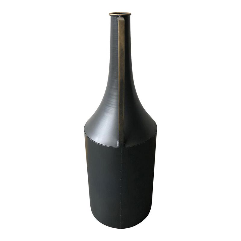 Moe’s Primus Metal Vase Black