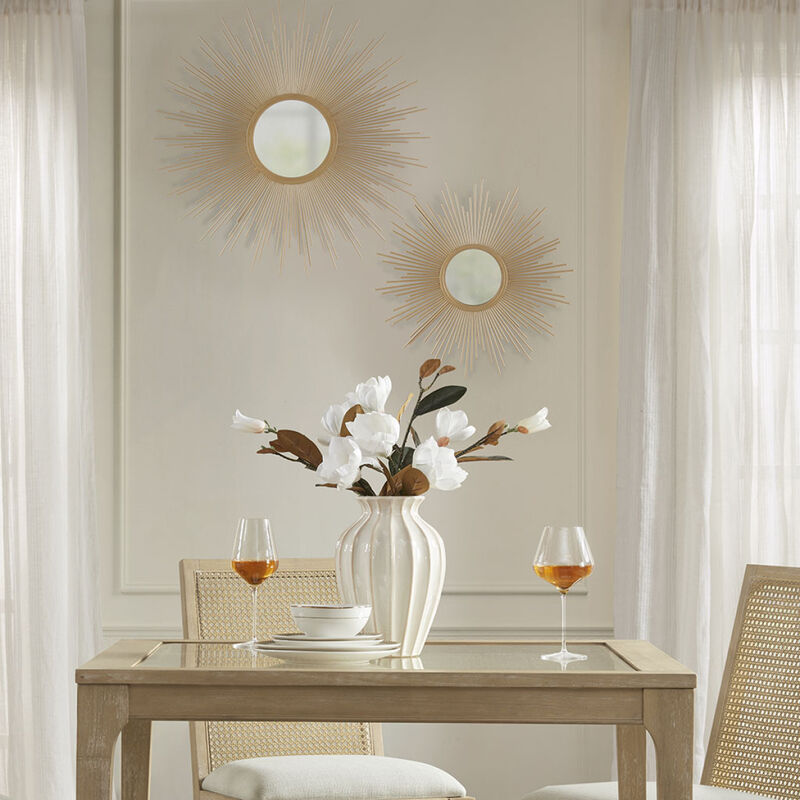Fiore Sunburst Wall Decor Mirror 29.5"