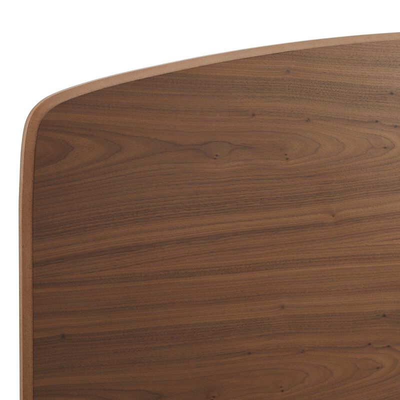 Modway - Bronwen Queen Wood Platform Bed Walnut