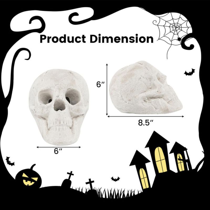 Hivvago Halloween Fire Pit Skull Halloween Decoration