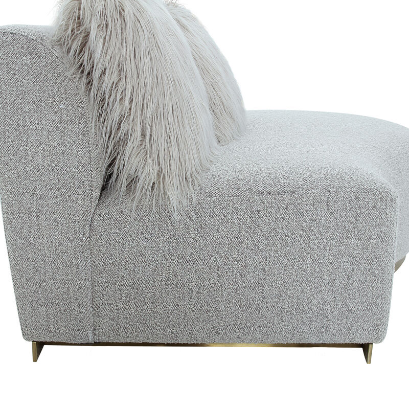 Pasargad Home Simona Upholstered Sofa with 3 Pillows
