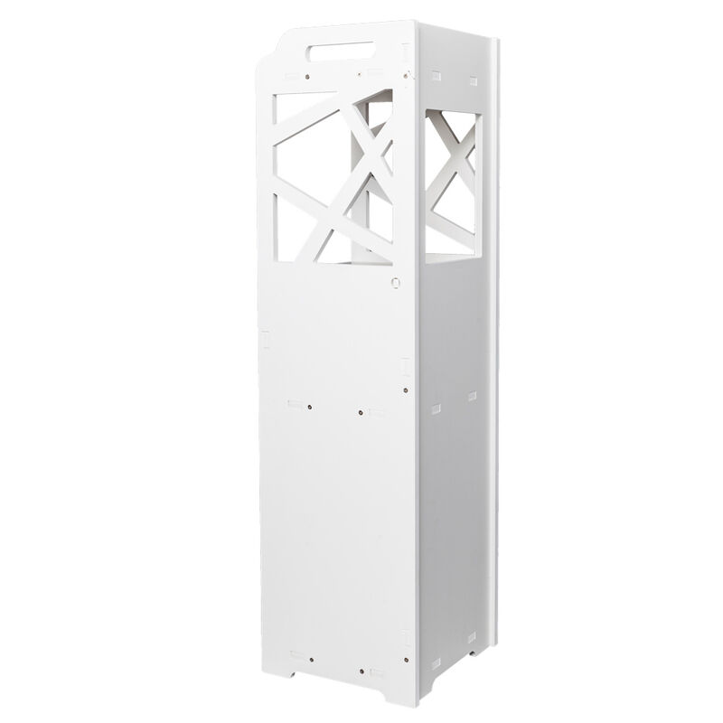 3-Tier Bathroom Storage Cabinet with 2 Doors Space-Saving Organizer for Stylish Bathroom Storage