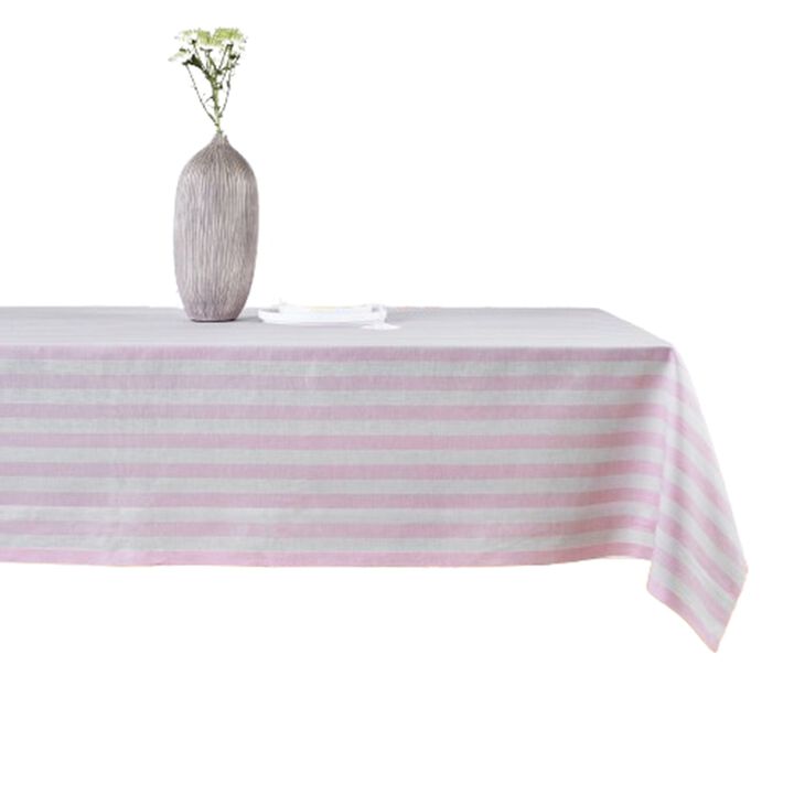 Solino Home 100% Pure Linen Tablecloth | Sorento Stripe