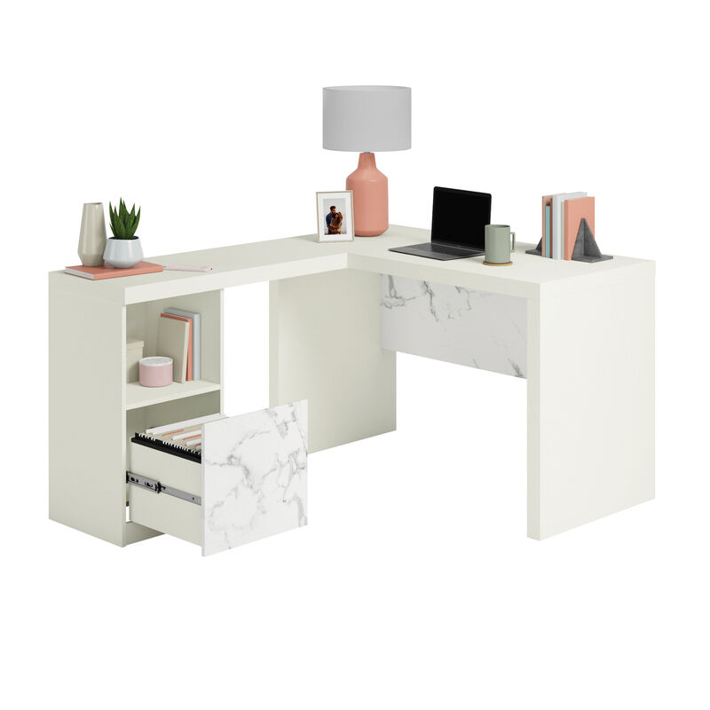 Hudson Court L-Desk
