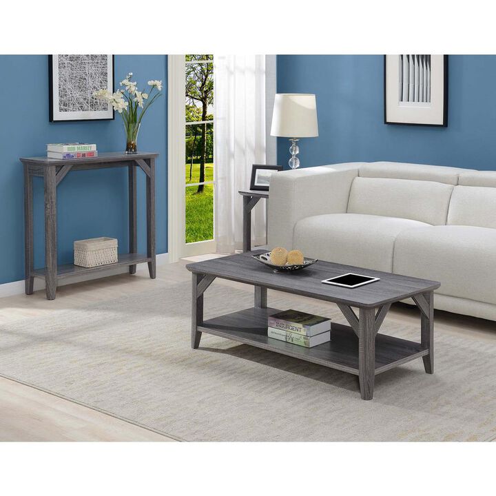 Convience Concept, Inc. Winston Coffee Table with Shelf, Gray