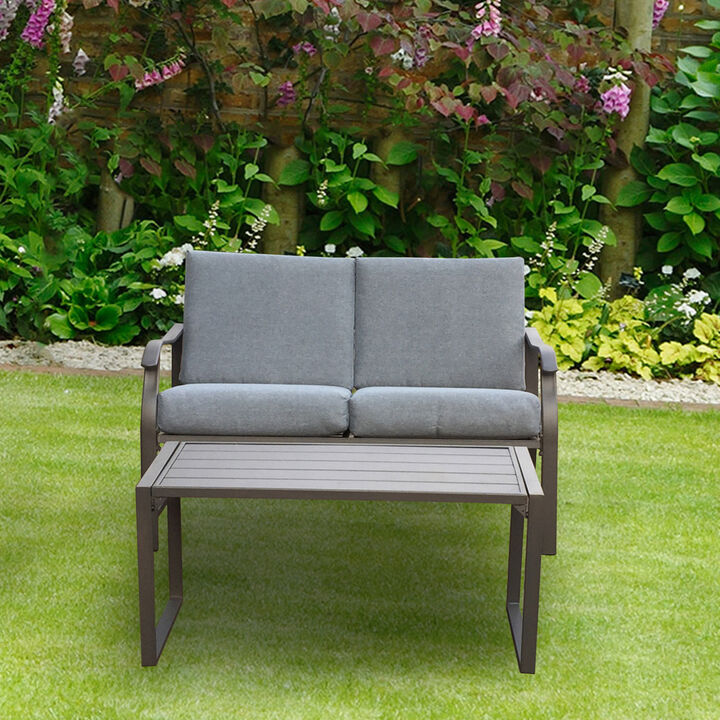 Loveseat And Teapoy Mushroom