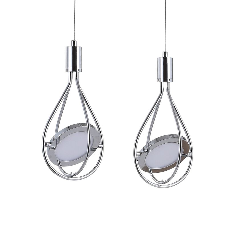 Orion 29" Adjustable Modern Integrated 4-Light Linear LED Metal Pendant