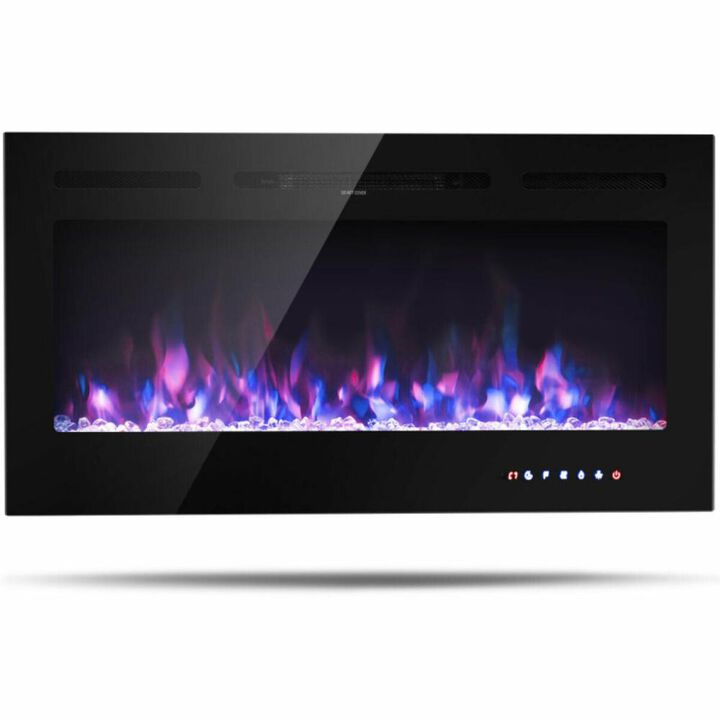 Hivvago 40-Inch Electric Fireplace Recessed with Thermostat