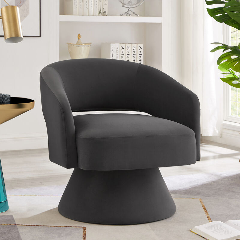 Merax Modern Swivel Barrel Chair Accent Chairs
