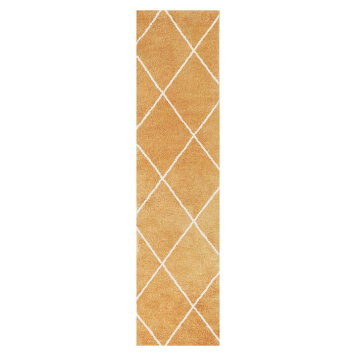 Cole Minimalist Diamond Trellis Area Rug